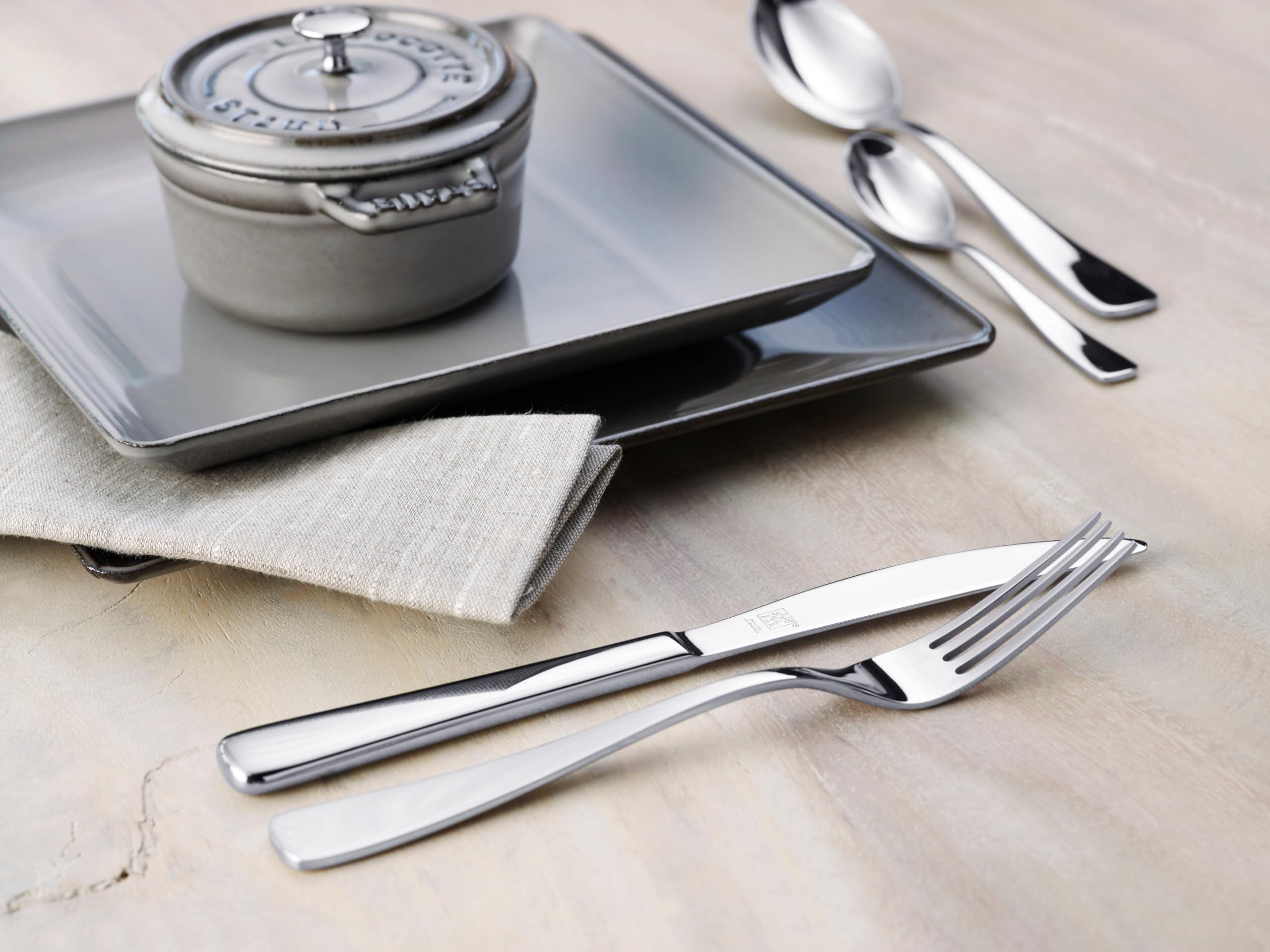 ZWILLING Soho Besteck-Set 68-teilig, Für 12 Personen, Spülmaschinengeeignet, Edelstahl, Poliert, Silber