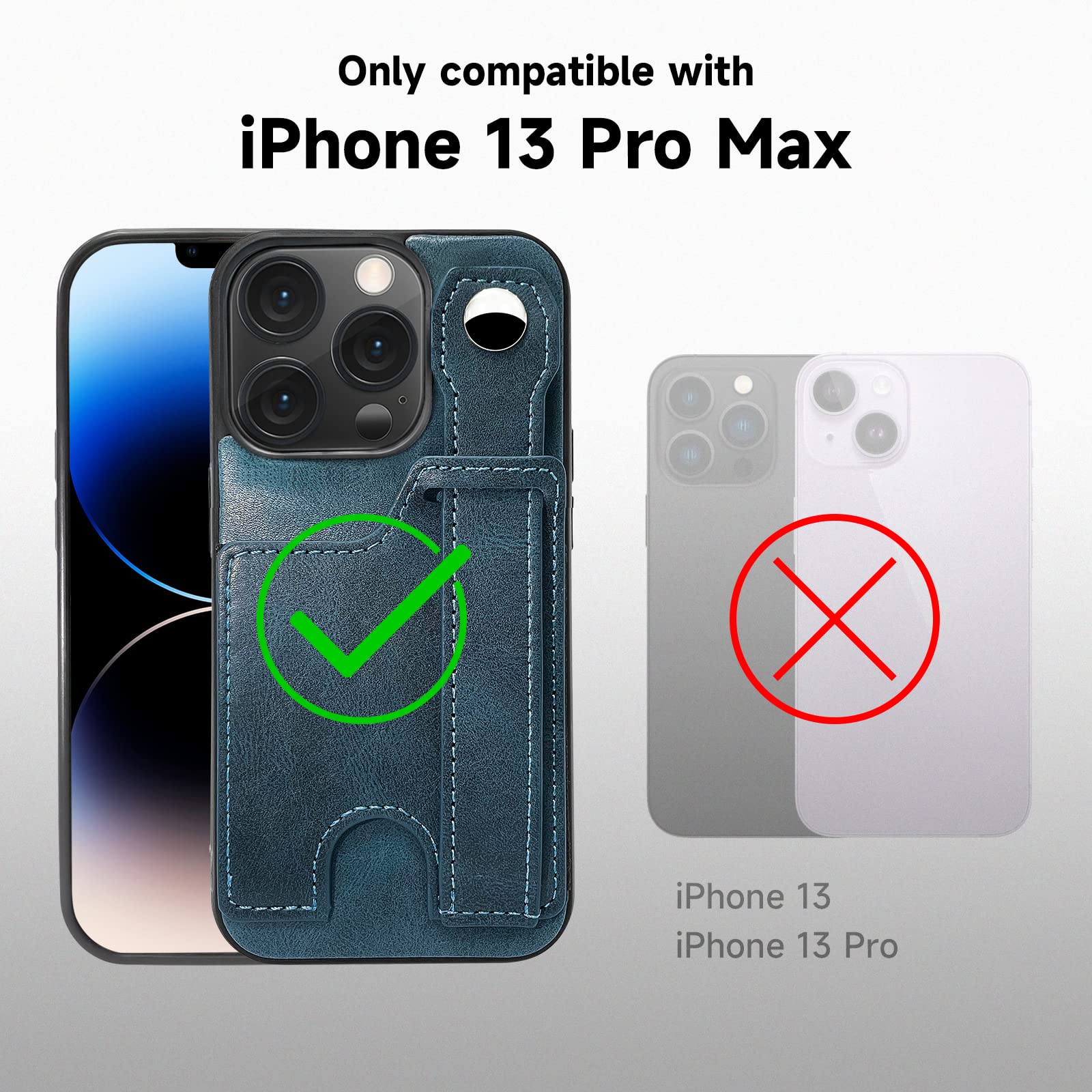 iPhoneアクセサリー KUuu Guuu.Kimmzzo Compatible with iPhone 13 Pro Max, Wallet Leather