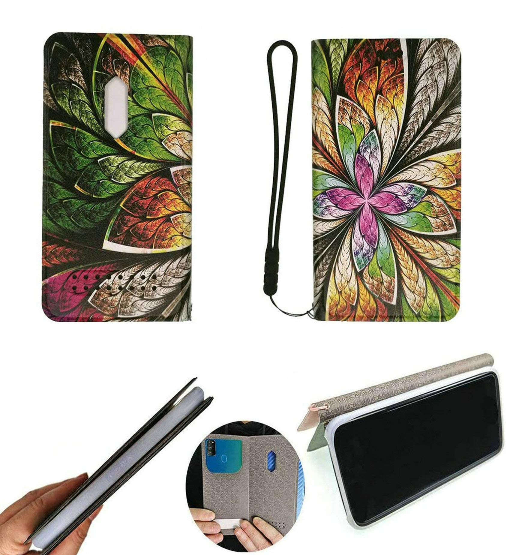 Oujietong FY Flip Case For Umidigi Bison Gt Cover Flip PU Leather + Silicone Ring case Fixed QHH