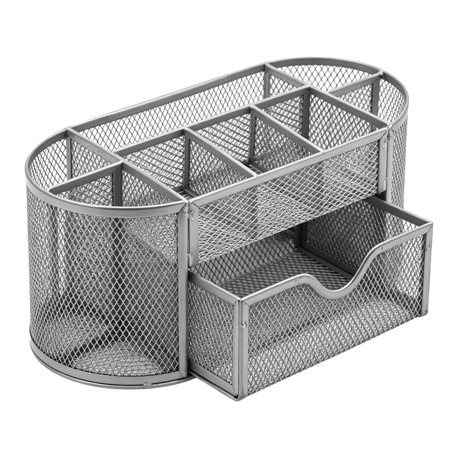 Cocoarm Organizer da Scrivania in Metallo 9 Scomparti, Cassetto