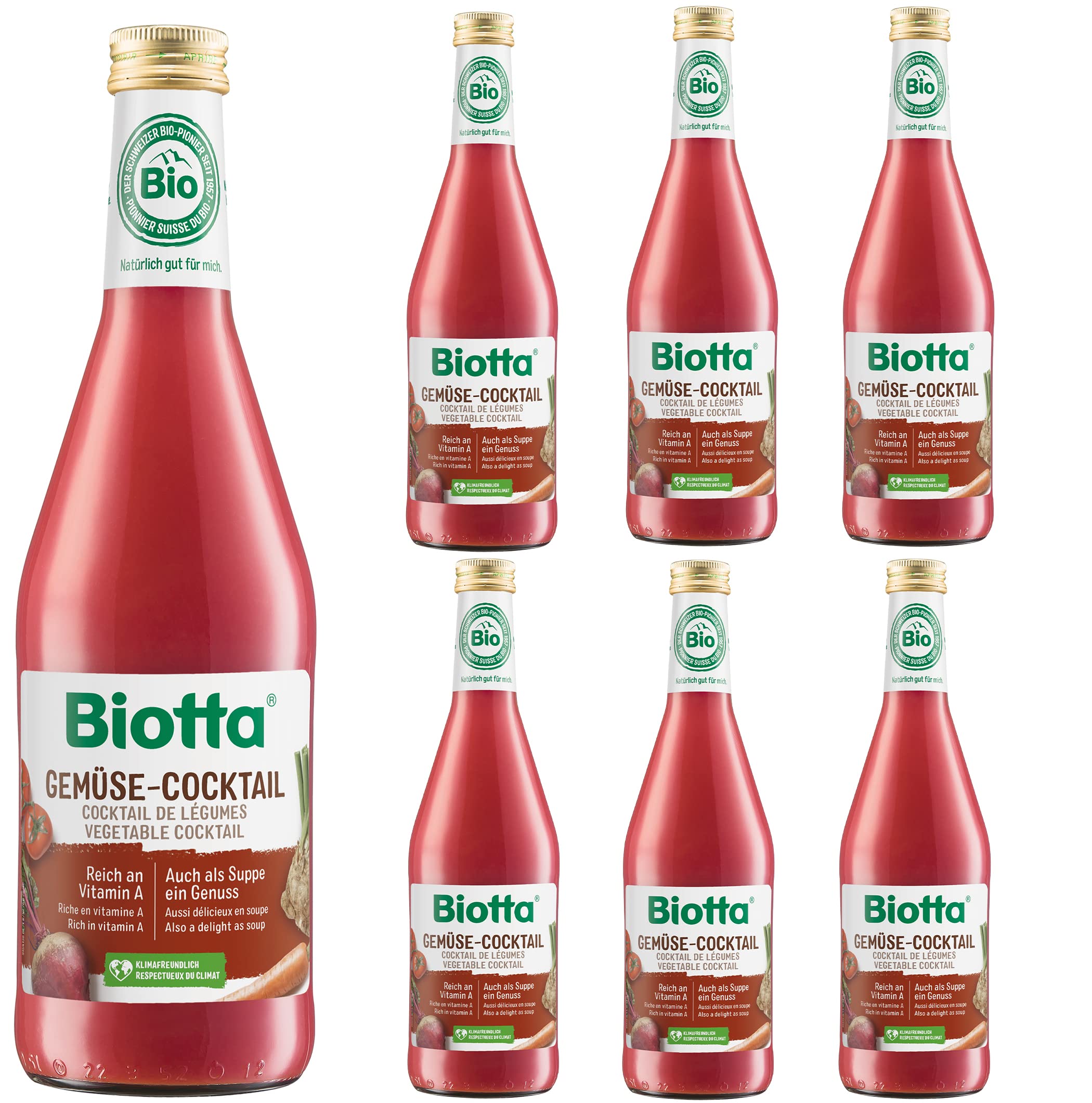 Biotta Mixed Vegatable Cocktail Juice 500ml - Pack of 6
