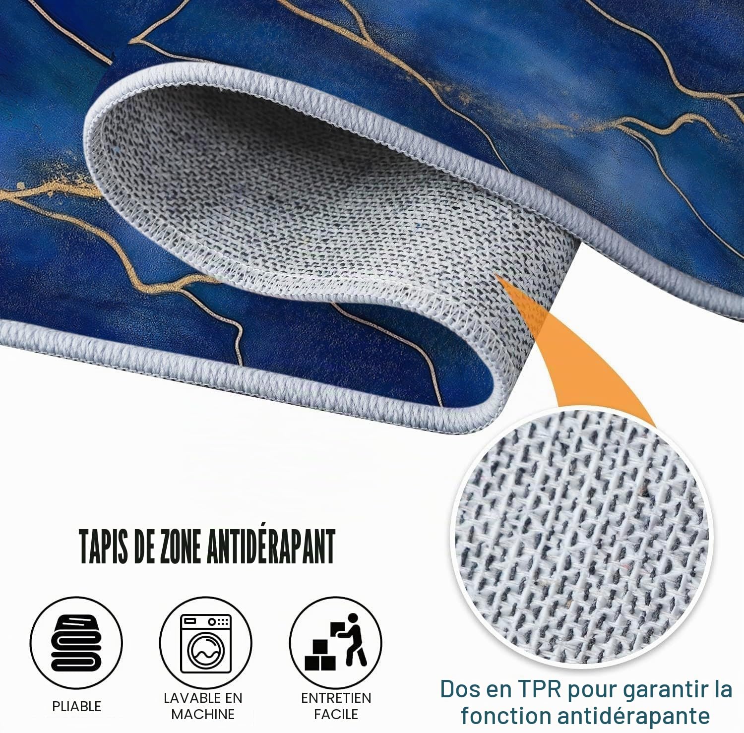 Générique Tapis de Chambre 80x150cm Damier Noir Et Blanc Tapis Salon Doux à Poils Courts, Tapis Antidérapant Tapis Lavable en Machine, Tapis de Plancher pour Intérieur Exterieur