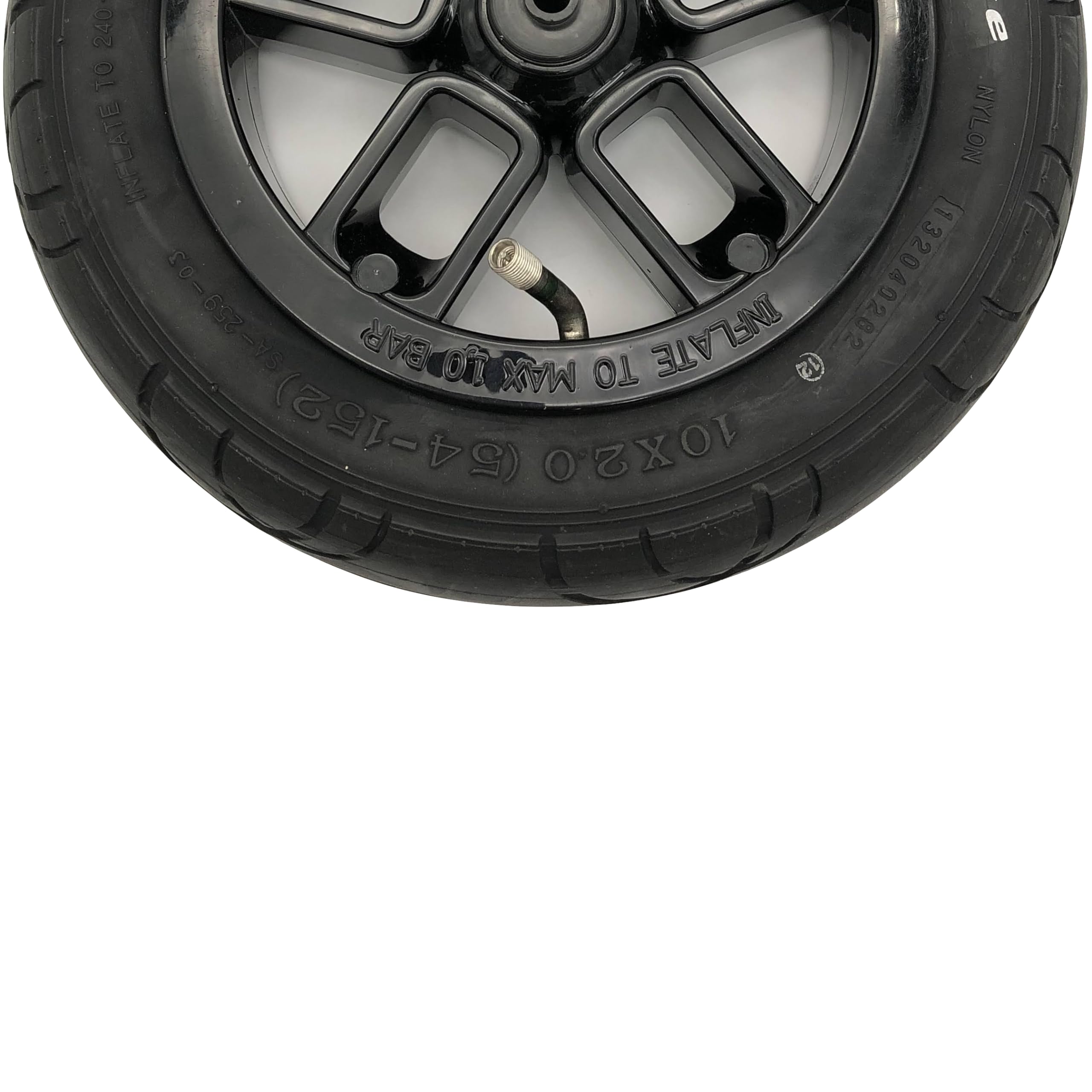 10x2 54-152 Camera d'aria passeggino 10" 10x2/2.125 con valvola 45° +2 leve | Pack 2 | per pneumatici 10x2 (54-152)