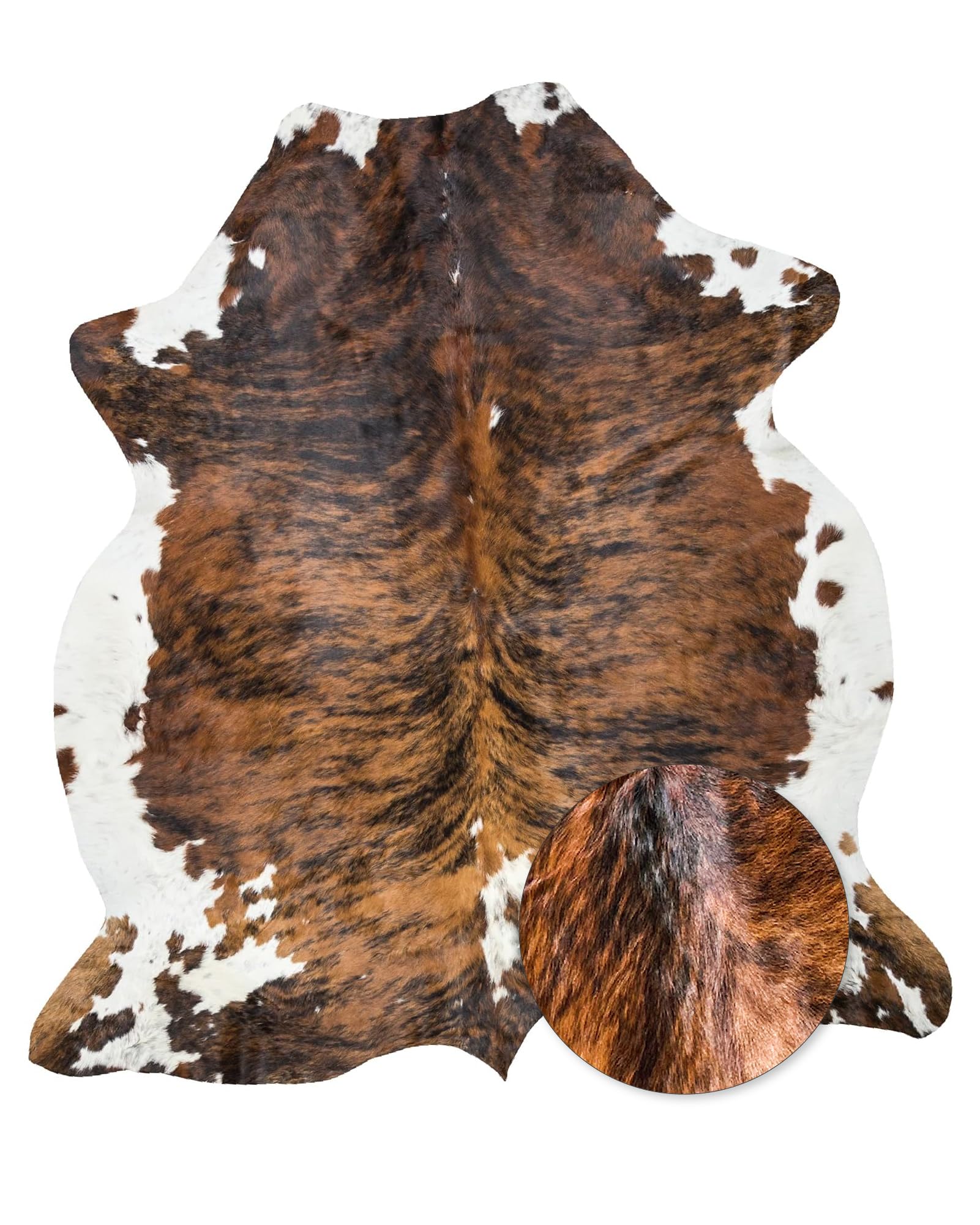 Amazon.com: HIDES BAZAAR Real Cowhide Rug 5x7 ft - Natural Leather
