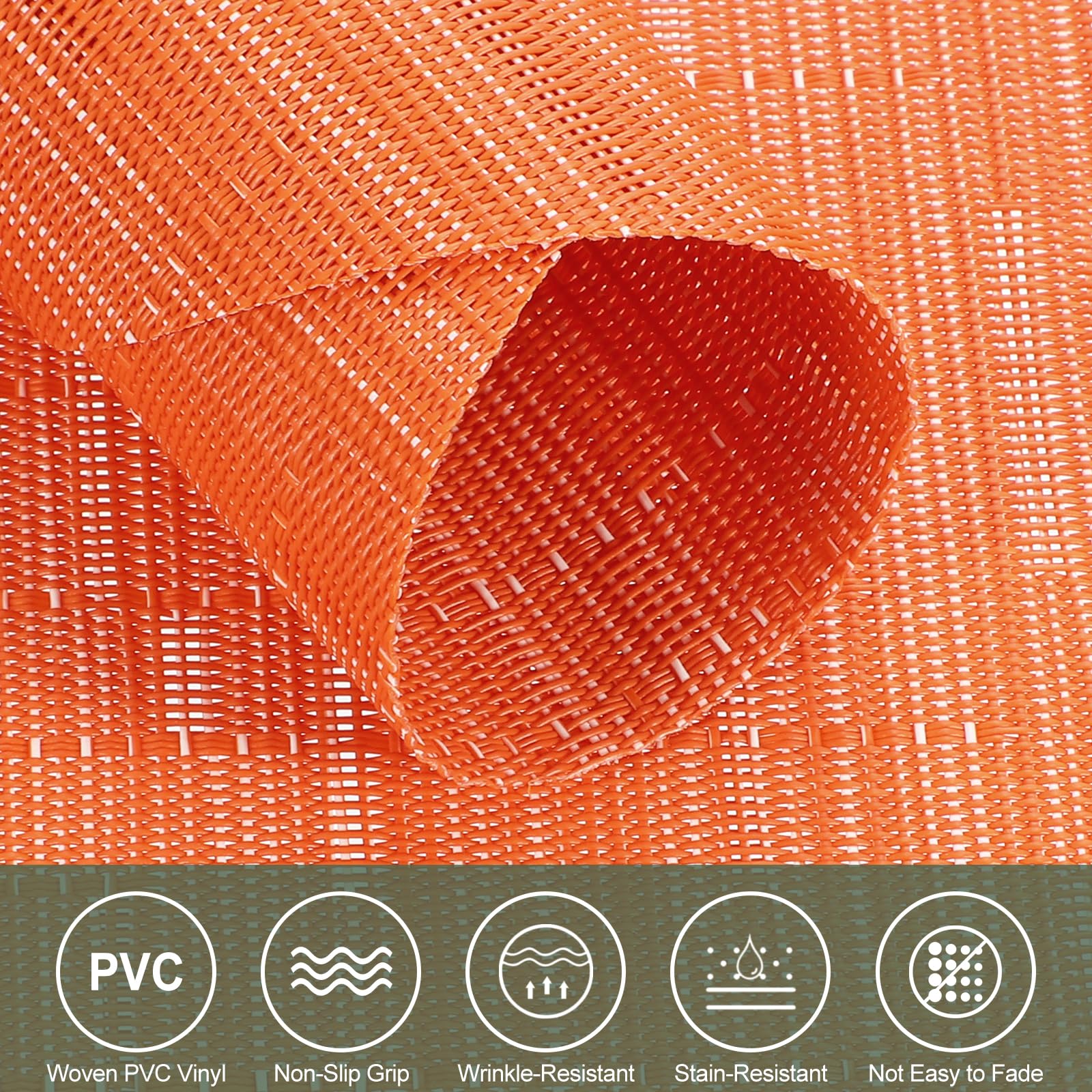 Sourcing Map 4 Tovagliette Rotonde Intrecciate Da 30,5 Cm