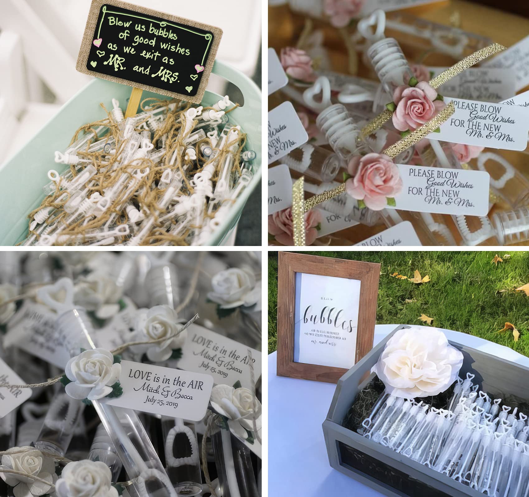 26 Seifenblasenflaschen Für Hochzeiten | Braut & Bräutigam Form | Mini-Seifenblasen Als Partygeschenk