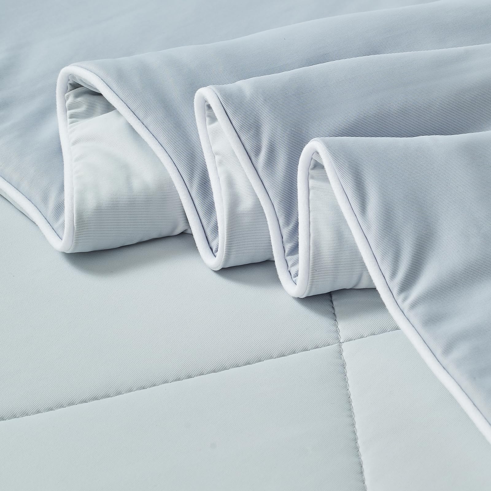 EMME Koc chłodzący letni koc chłodzący - 135 x 210 cm dwustronny koc chłodzący Arc-Chill Q-Max > 0,45 kołdra chłodząca cienka kołdra chłodzący koc przytulny koc szary