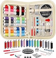 Vista 1 de Coquimbo - Kit de costura para adultos, niños, principiantes, viajeros, suministros de costura portátiles, contiene cinta métrica suave, tijeras