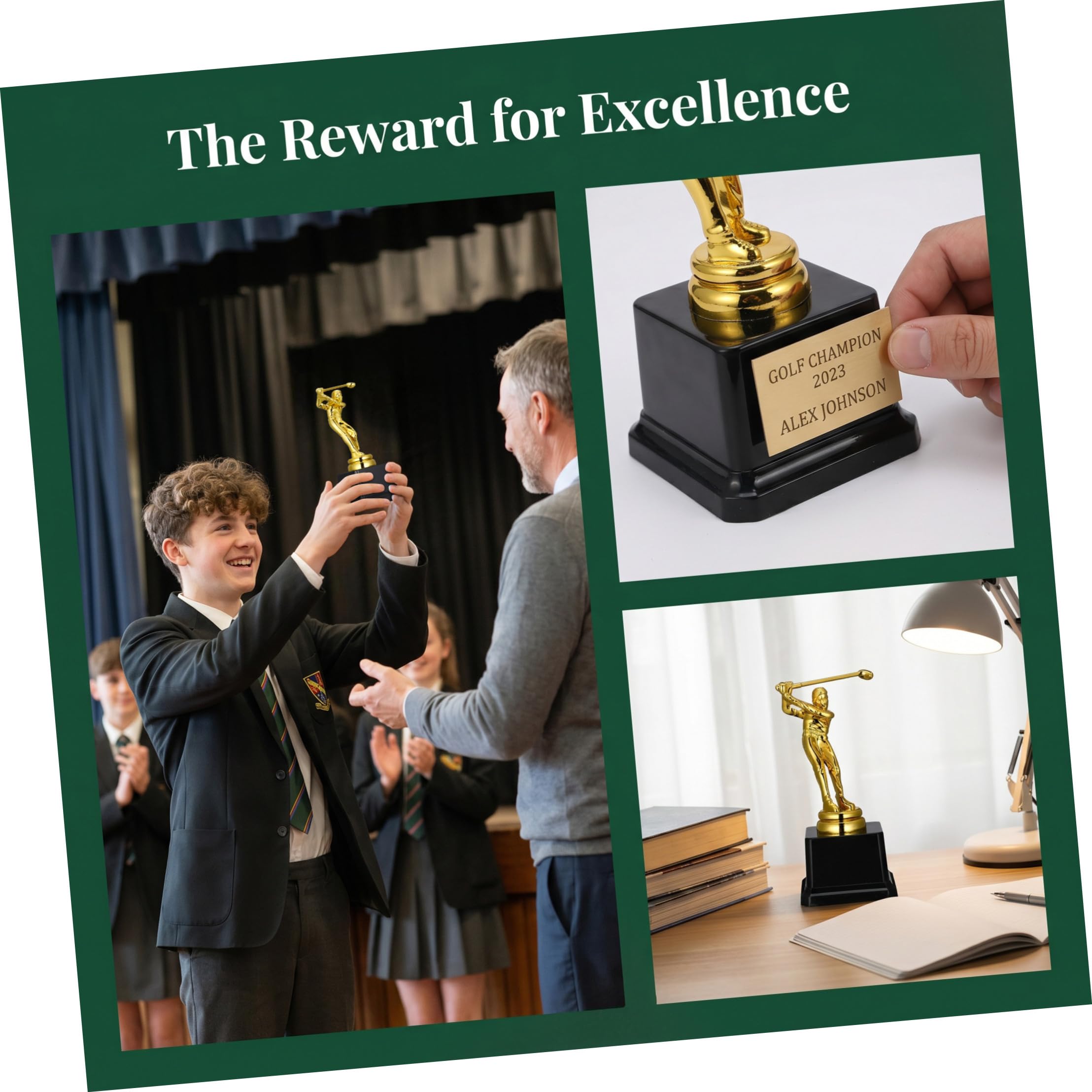 Toyvian Copa de para Deportivas de Estatua para Decoración de Premios para Eventos
