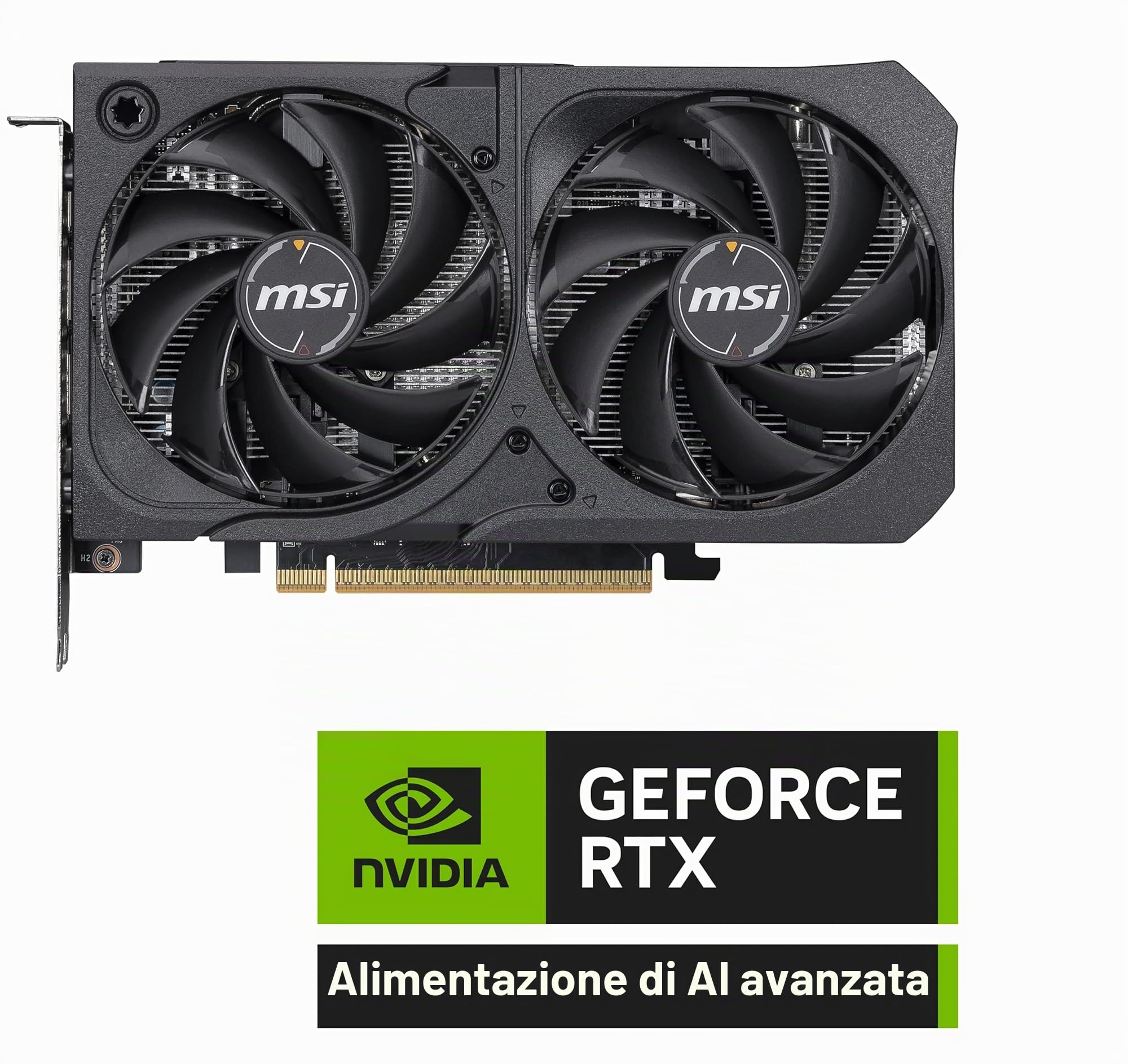 MSI Gaming RTX 5050 8G Shadow 2X OC Scheda grafica (8 GB GDDR6,128 bit, prestazioni estreme: 2617 MHz, DisplayPort x3 2.1a, HDMI 2.1b, NVIDIA Blackwell Architecture)
