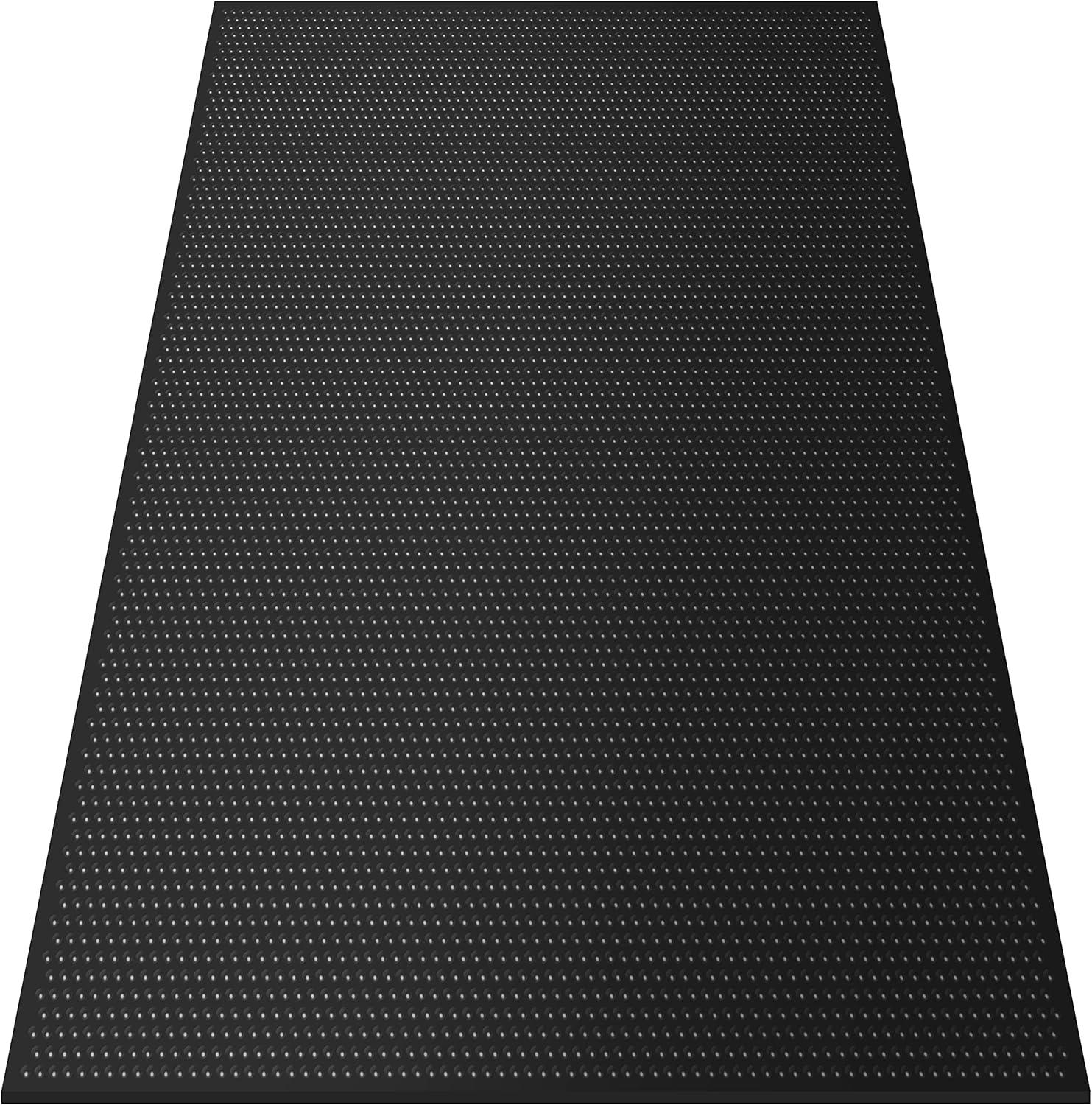 Fitvids Heavy Duty Thick Real Rubber Mat Exercise Equipment Floor Mat, 6 ft. x 4 ft., 3/4" Thick Easy Open Package