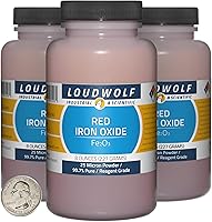 Vista 23 de Óxido de hierro rojo / botella de 8 onzas / 99.7% de grado reactivo puro / polvo de 25 micrones