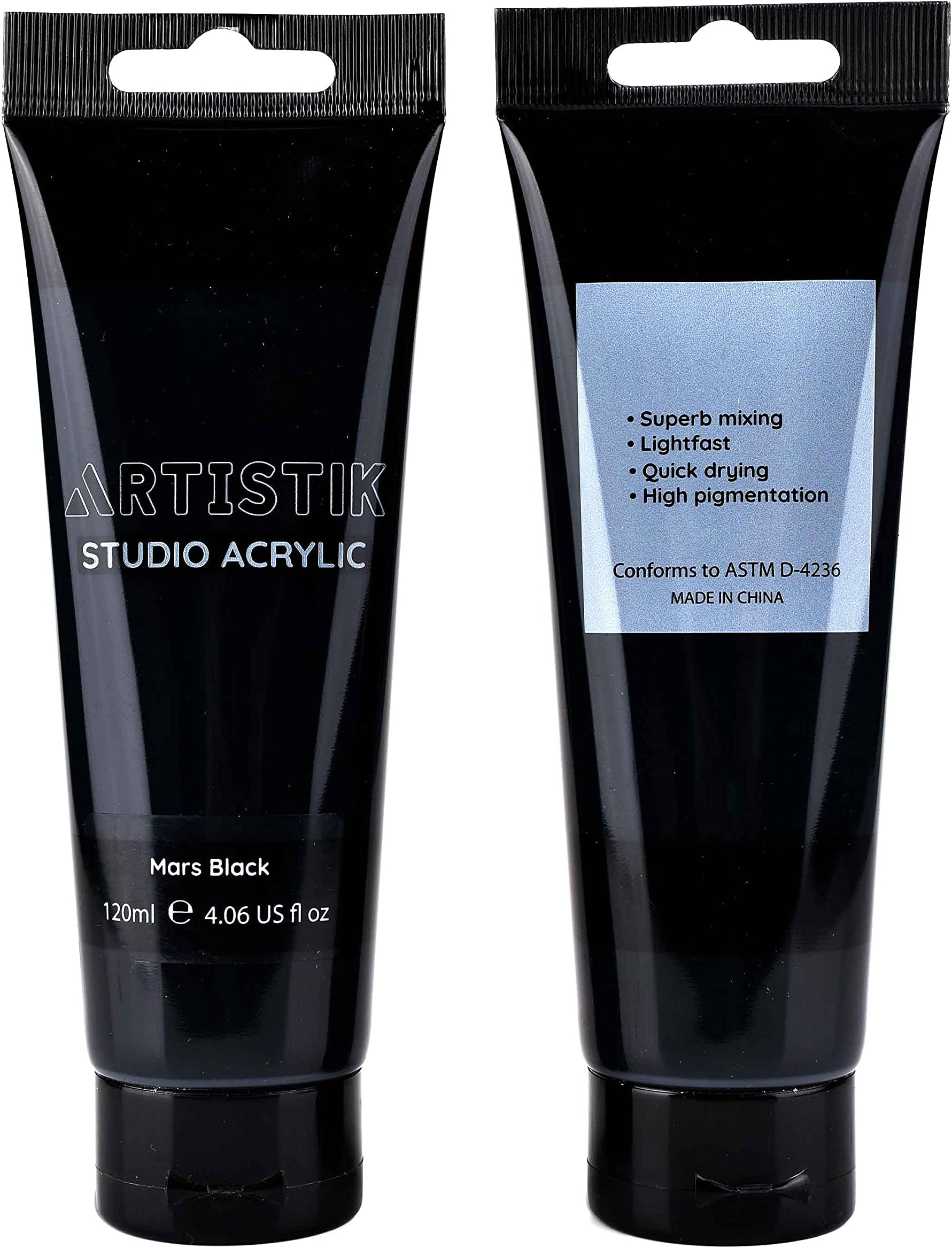 10x10 ml Glass Colour Paint & 1 Black Outliner tube Glass Painting Kit