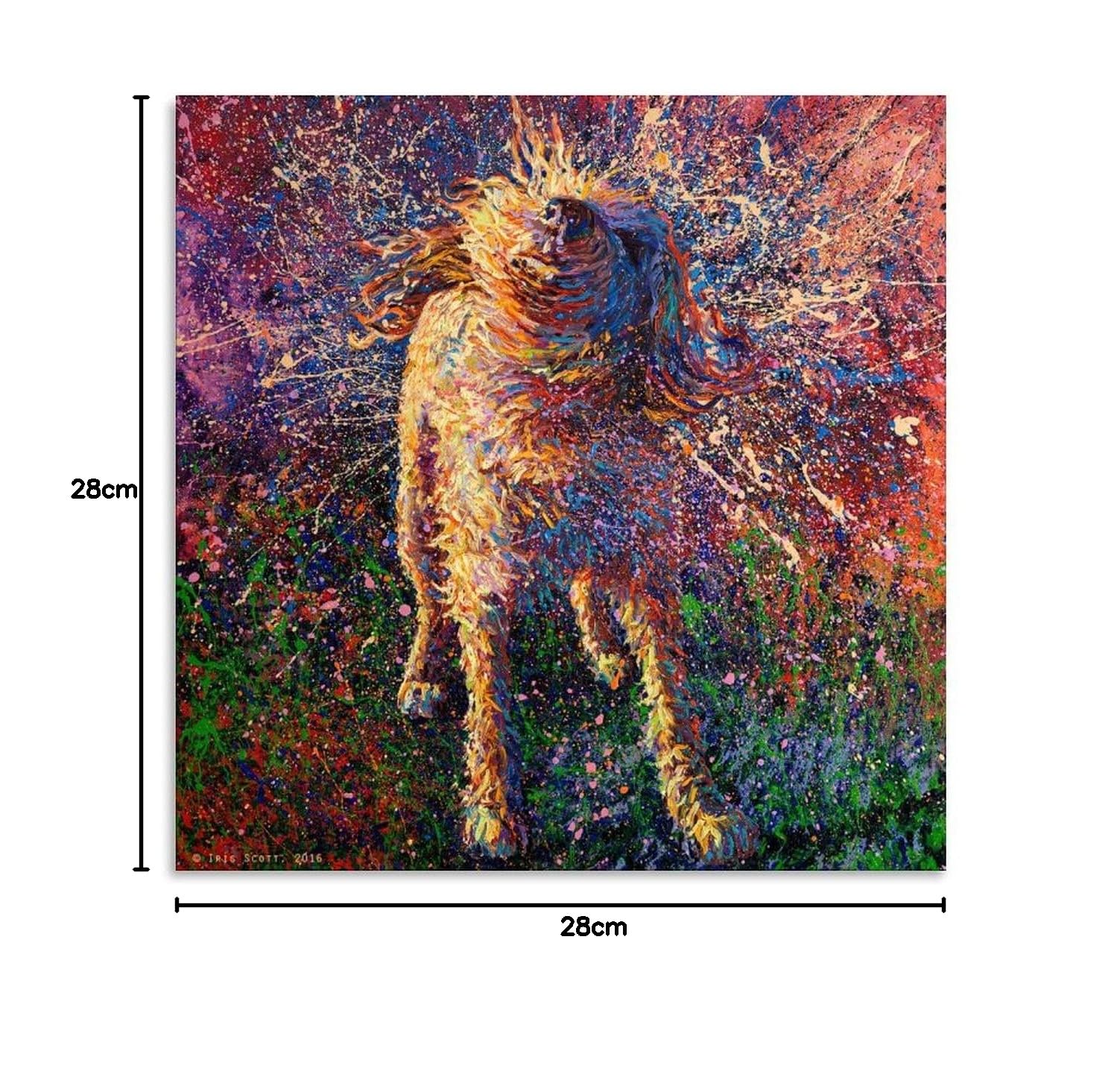 Póster de pintura de Iris Scott Obras de arte Impresión de imagen Póster de pared Cuadro Decorativo Decoración Habitación Pintura en lienzo 28 x 28 pulgadas (70 x 70 cm)