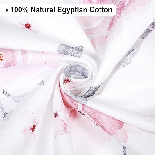 Miniatura 4 de PHF Juego de 2 sábanas bajeras 100% de algodón para cuna, suaves, transpirables y cómodas, para niños y niñas, sábanas de cuna de primera calidad,