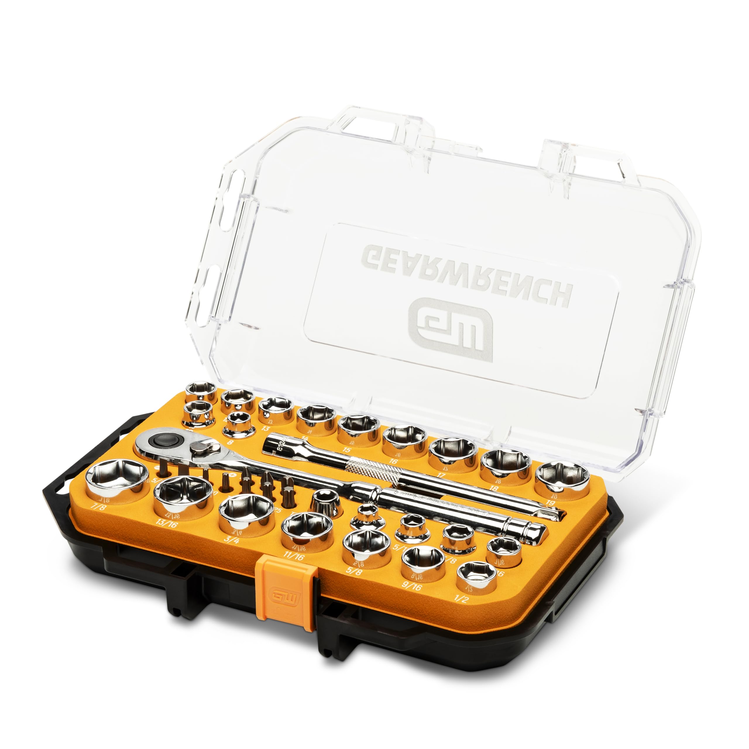 GEARWRENCH 36 Piece 3/8” Drive 72-Tooth 12 Point Drive Mechanics