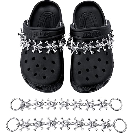 Lingwuerba Bling Charms Gothic: Skull Chains for a Darkly Enchanting Adornment