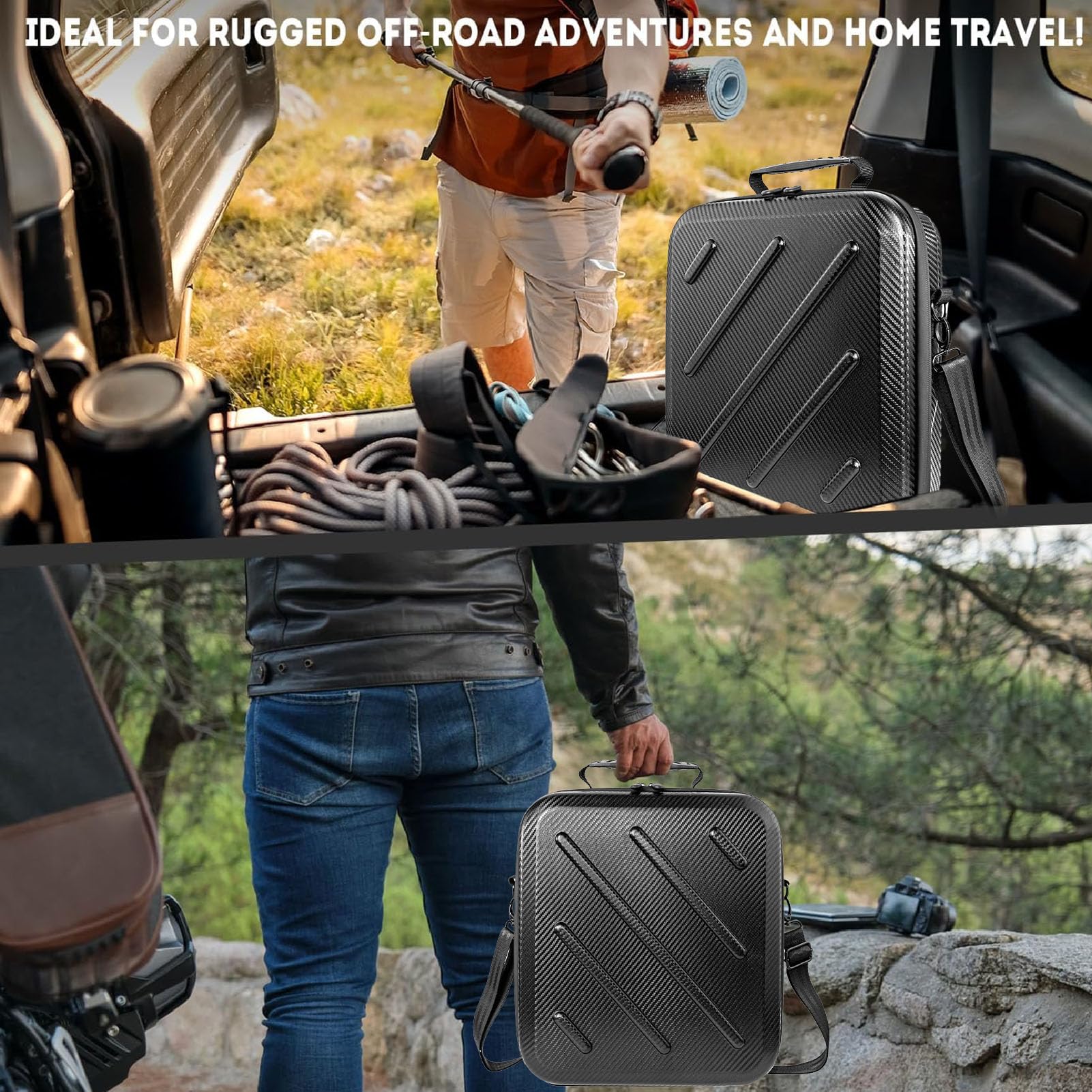 Mini Case, custodia rigida impermeabile antiurto per kit parabola Mini, custodia da viaggio portatile per adattatore per tubo di montaggio, cavo Ethernet