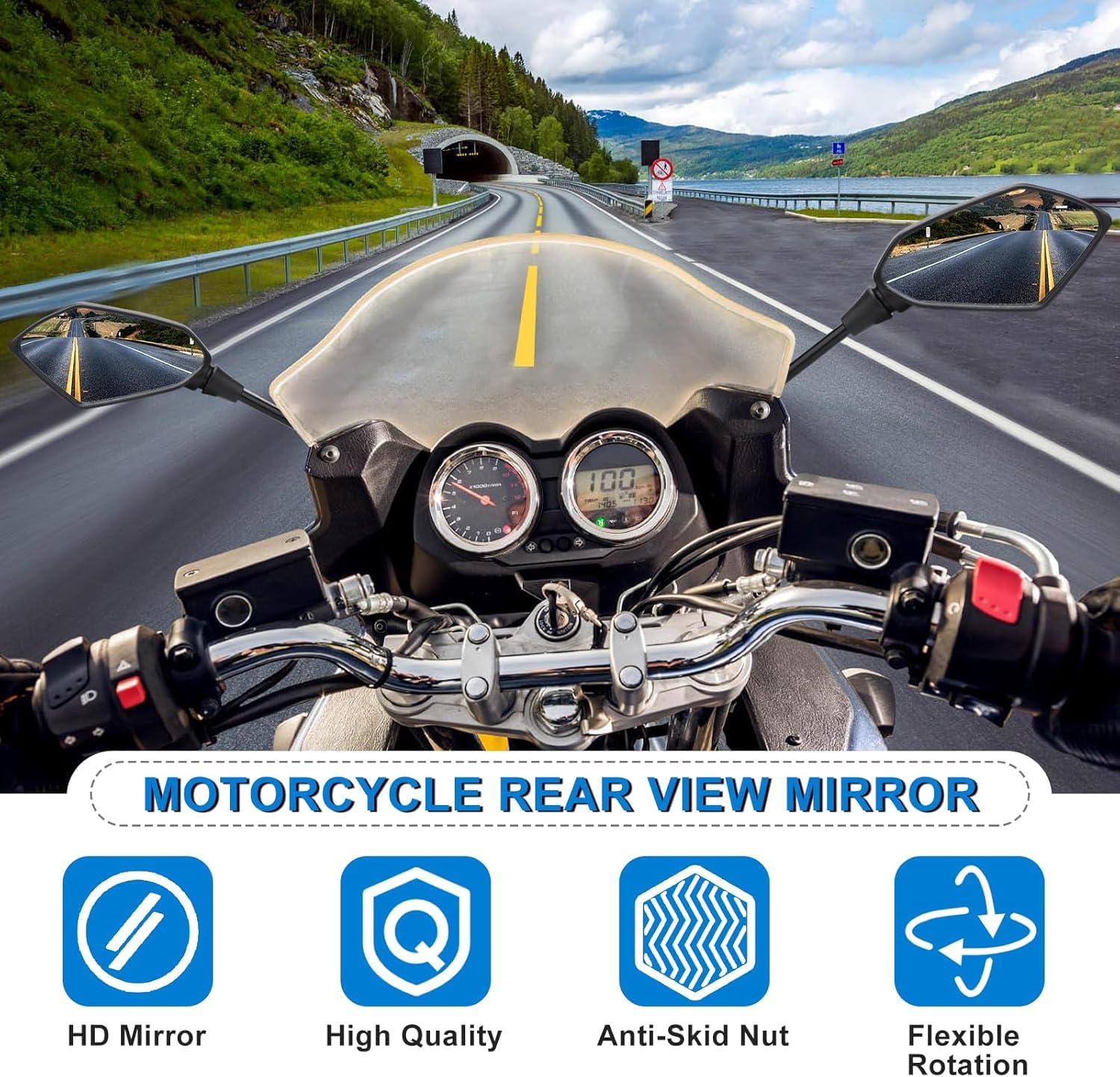 Motorrad Rückspiegel für BMW R1200GS K25 2004-2012