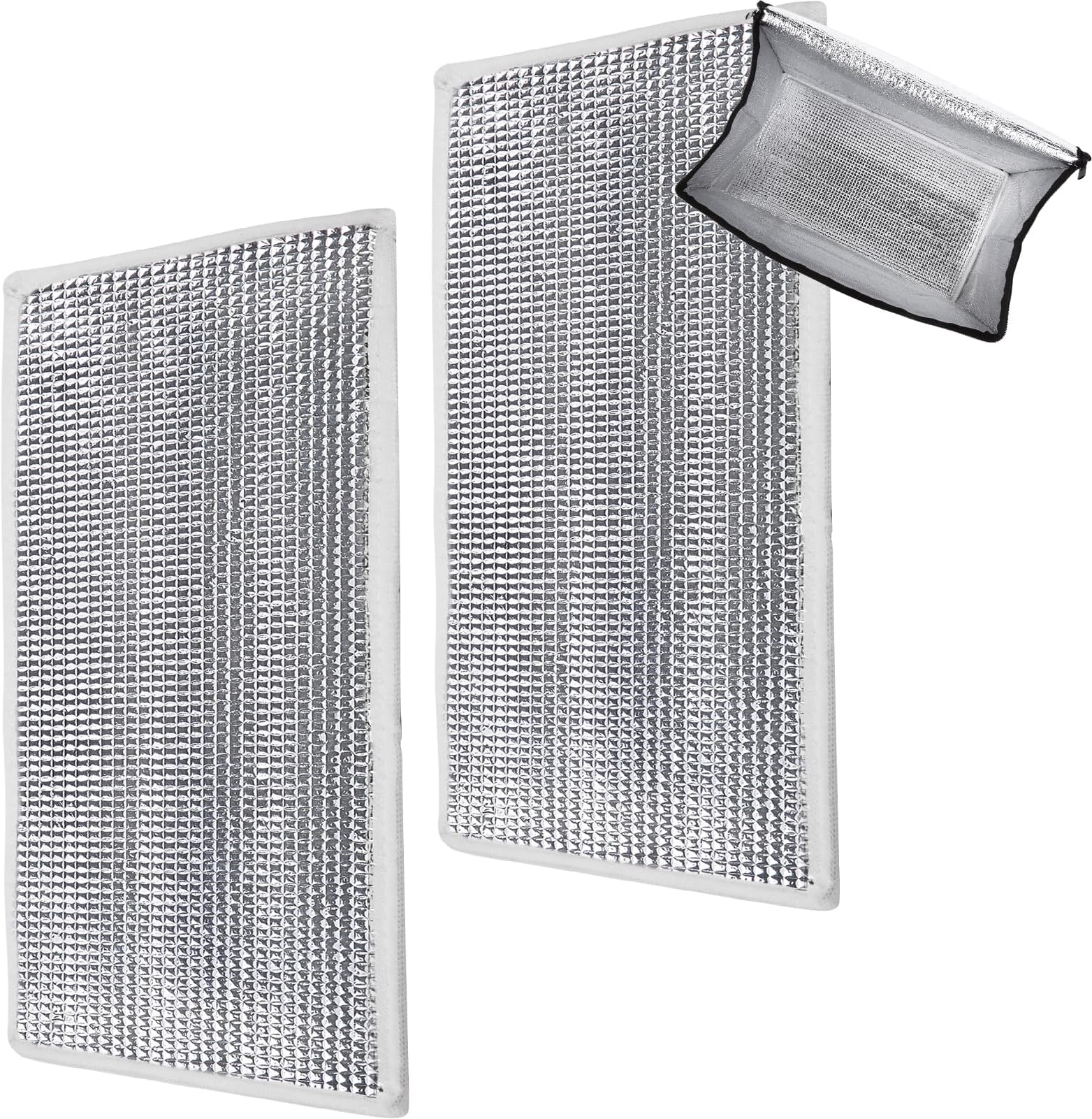 Bodaon 2PK Removable Hard Bottom for 16" W x 9" D Bag, X-Large Insulated Plate for Reusable Grocery Shopping Bags, Sturdy Supporter for Food Delivery Tote Cooler Bag, Catering for Doordash/Uber Eats