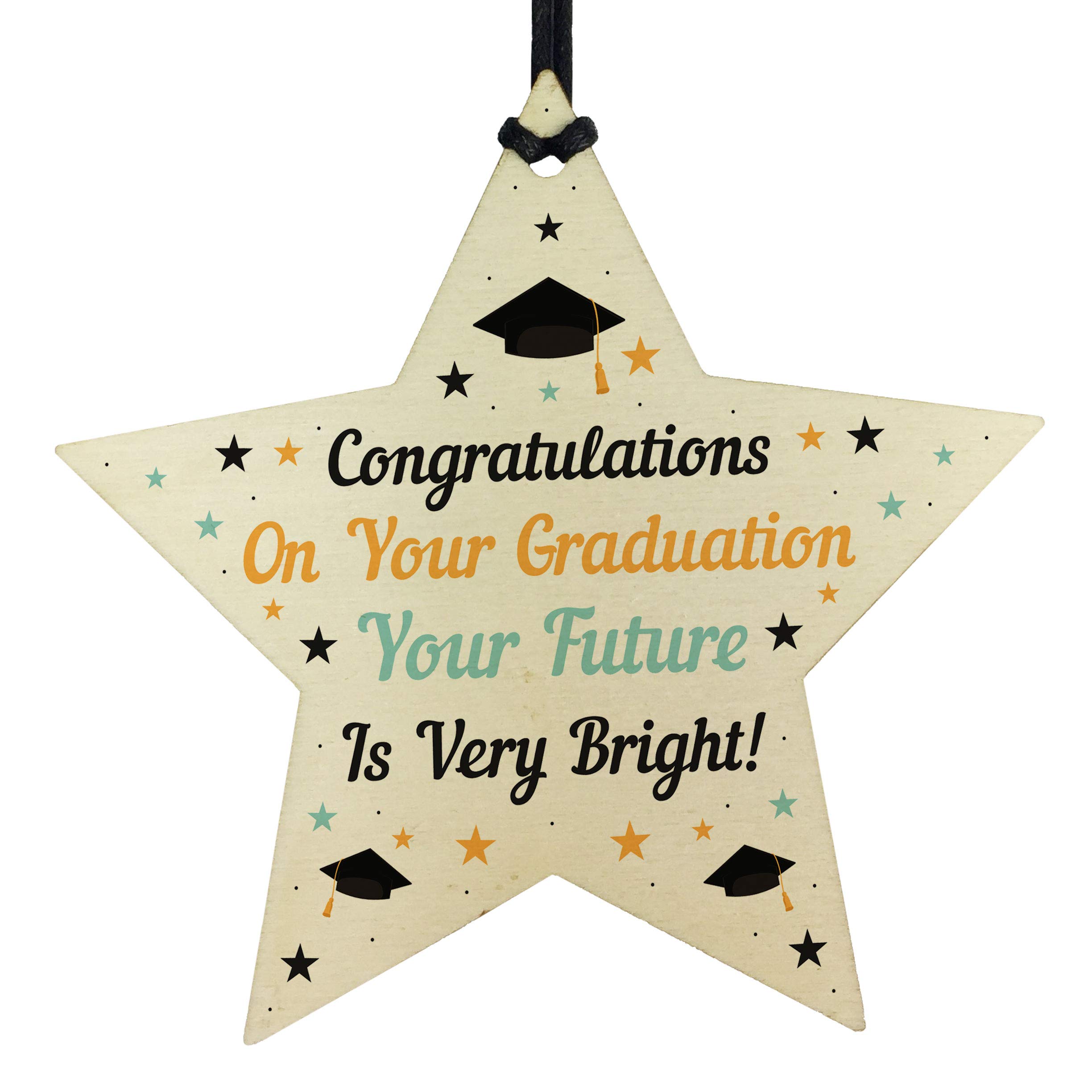 RED OCEAN Graduation Gift Wooden Star Gift For Daughter Son Leaving Uni Gift