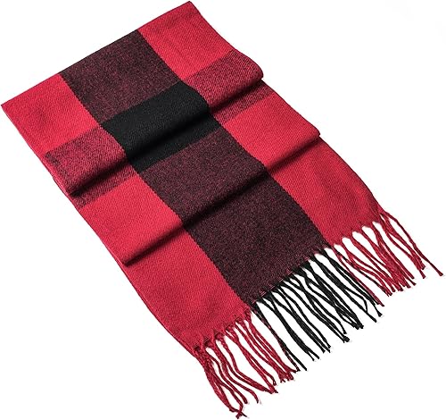 Miniatura 113 de Alpine Swiss Bufanda a cuadros para hombre, ultra suave, chal de invierno, cálido, ligero, para clima frío