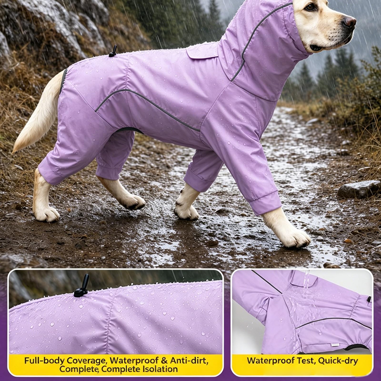 Chaleco Exterior para Perros con tecnología Que Absorbe la Humedad Detalles Reflectantes Ropa antimosquitos para Perros para Paseos nocturnos Seguros Camisa Rapiddry