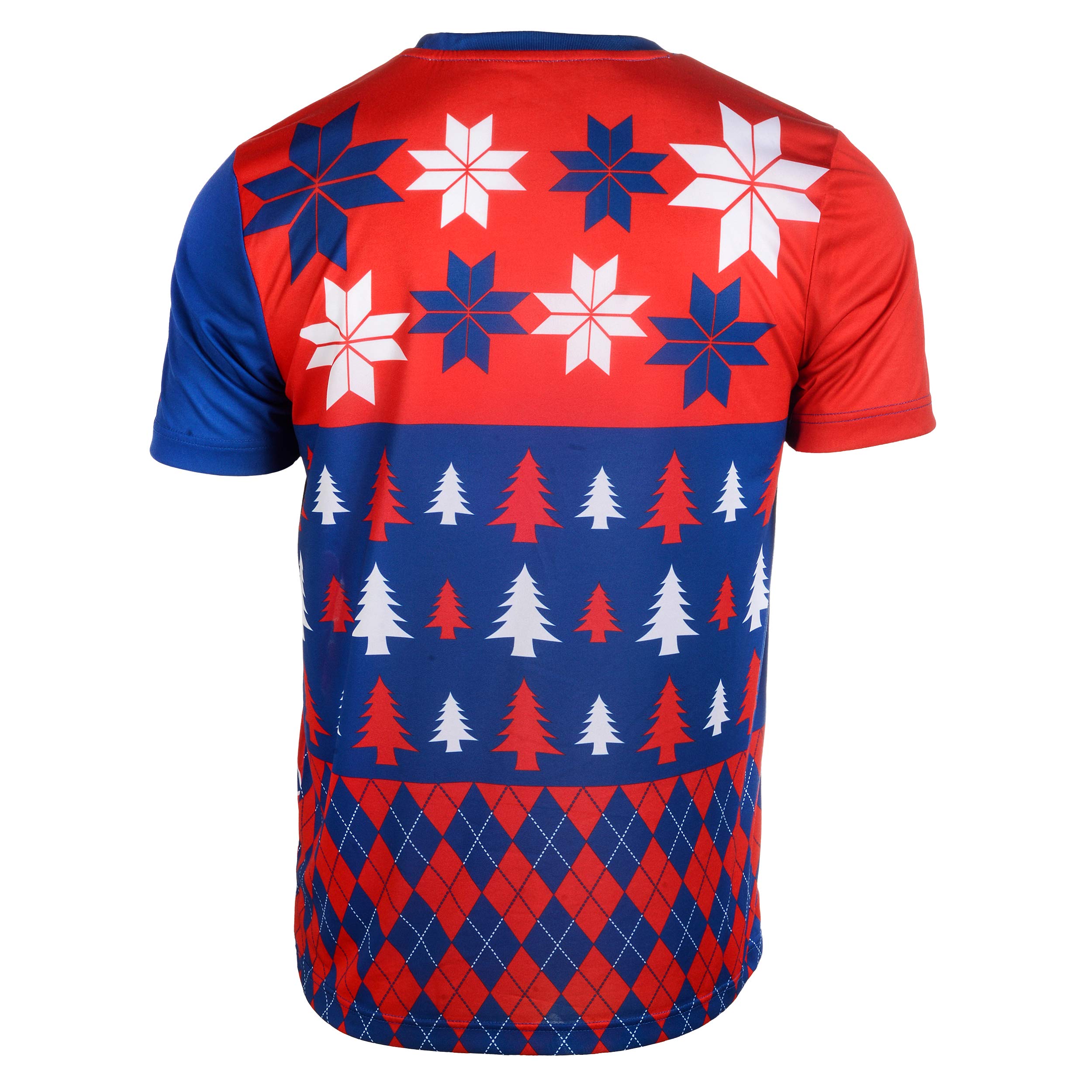 FOCO MLB Chicago Cubs Busy Block Ugly TEE Small