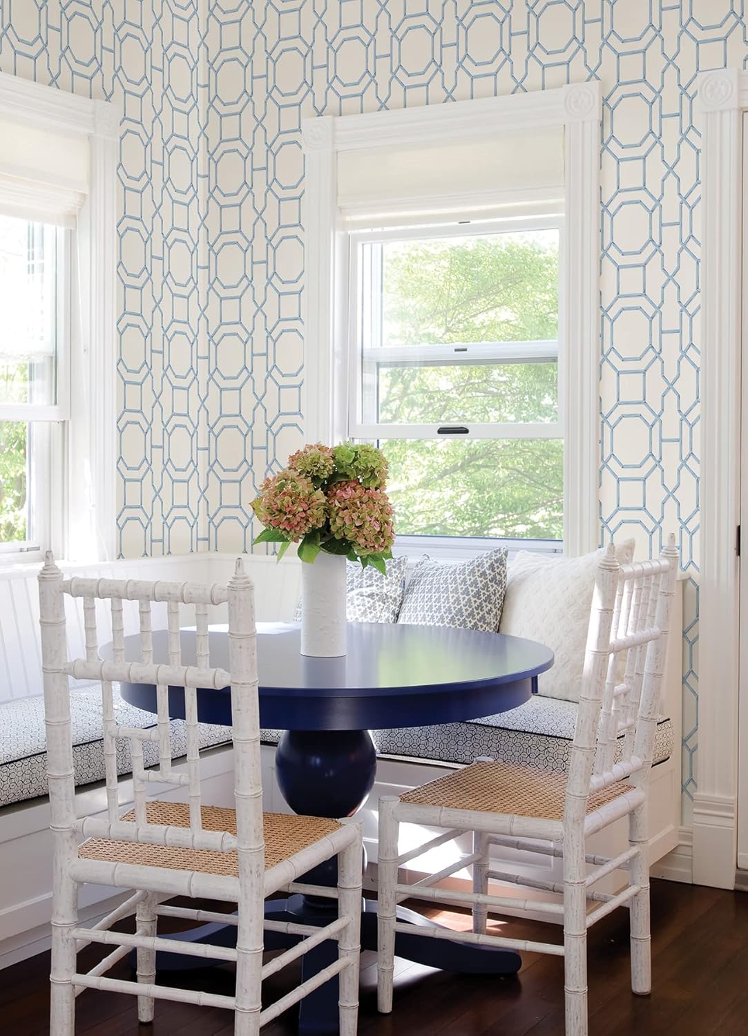 NuWallpaper Sapphire Sanya Peel and Stick Wallpaper, Removable Wallpaper, 20.5 in x 18 ft