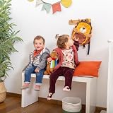 SIGIKID Plecak dziecięcy, plecak do przedszkola: wytrzymały, lekki, odpowiedni dla dzieci, do przedszkola, na wycieczki, czas wolny, dla dzieci w wieku 2-5 lat, 5,2 l, Żółty/lew, 29x26x13 cm