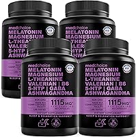 Vista 11 de Cápsulas para dormir de melatonina 12 en 1, ayuda natural para dormir para adultos con melatonina 5 mg y glicinato de magnesio 500 mg, ayuda