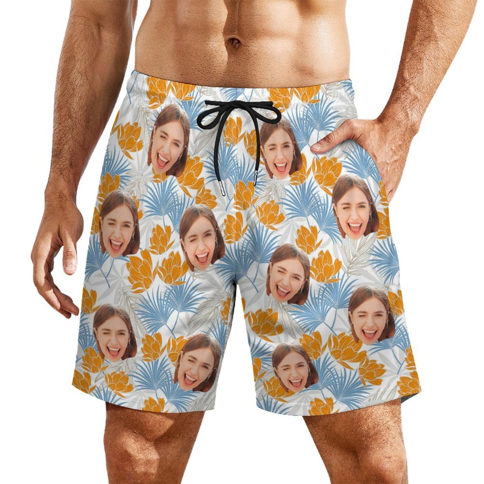 Custom Swim Trunks Men, Beach Essentials, Mens Swimming Trunks Funny
