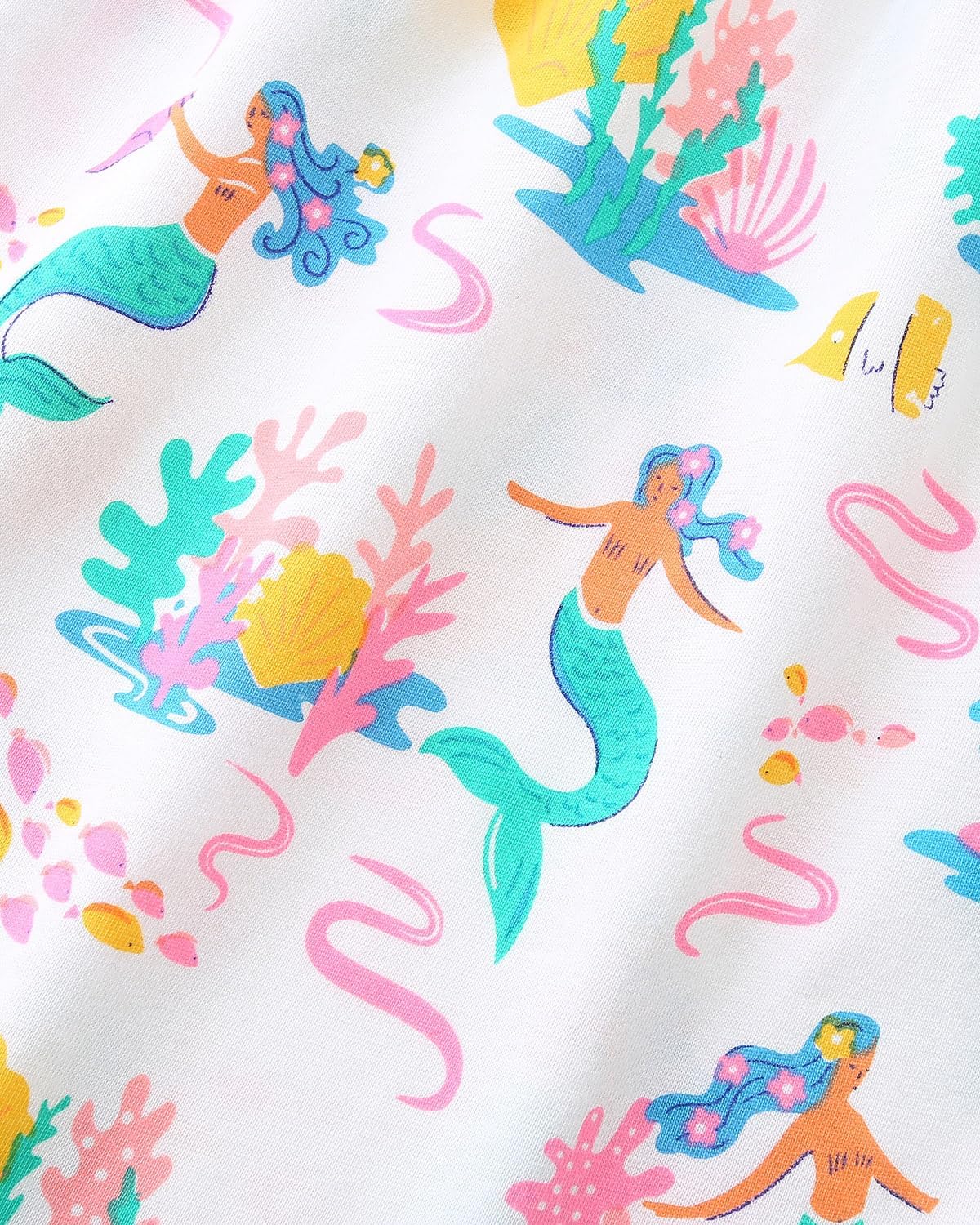 Hongshilian Toddler Girls Cotton Casual Dress Cartoon Print Short Sleeve Dress Girls Summer Sundress 2-7 Years - Image 4