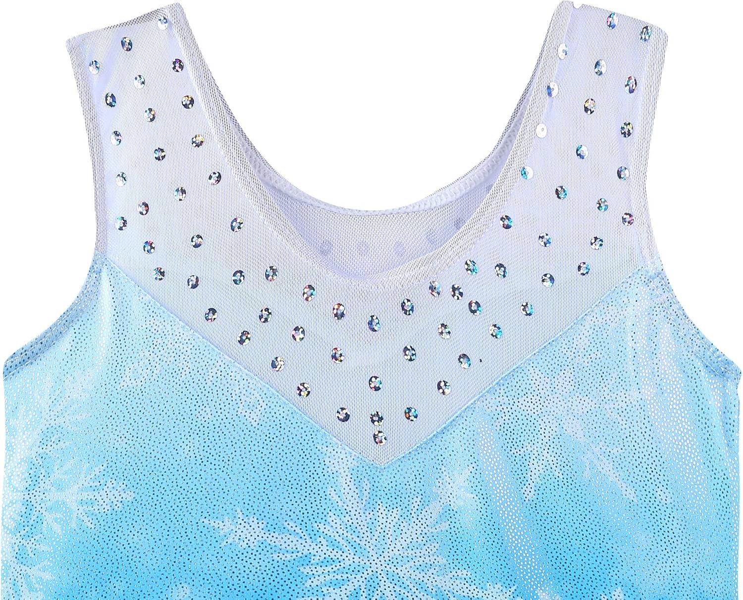 BAOHULU Gymnastics Leotards for Girls Kids Sparkle Tank Biketards with Shorts Dance Outfit
