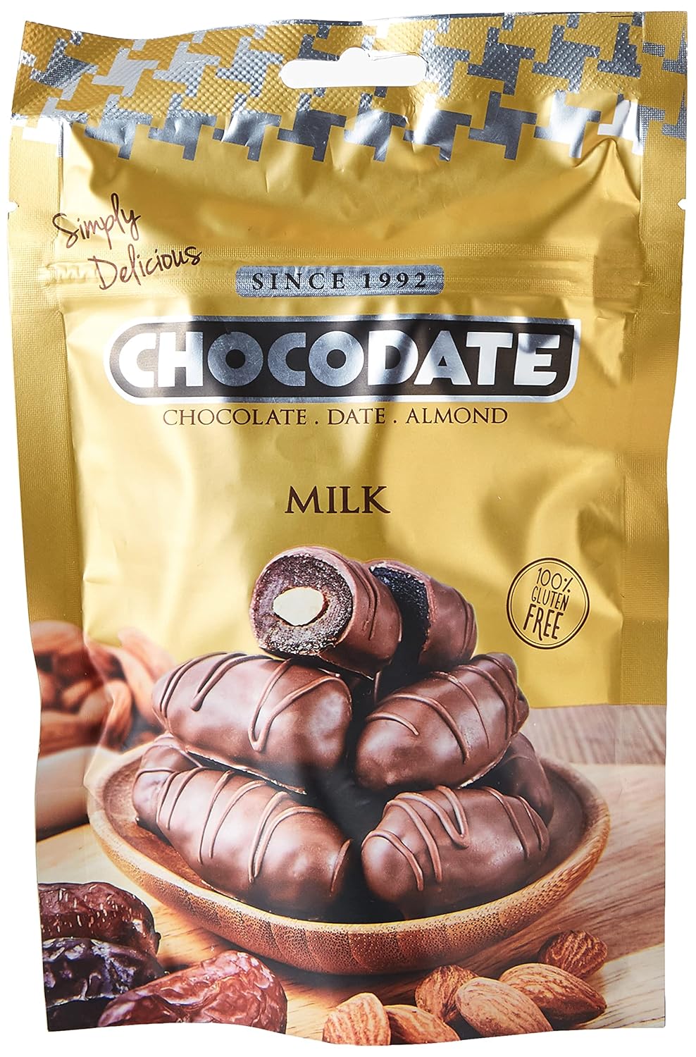 Chocodate Milk Chocolate Dates With Almonds 100 Gm Amazon.in