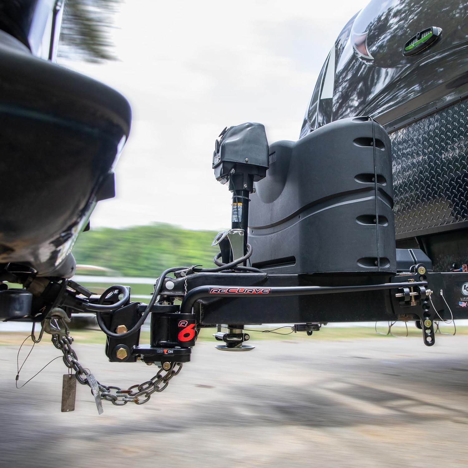 Camco EAZ-Lift ReCurve R6 Camper/RV Weight Distribution Hitch Kit - Features Premium Adaptive Sway Control - Includes 2-5/16” Hitch Ball w/15,000lb Max Rating - 1,000lb Max Tongue Weight (48783)