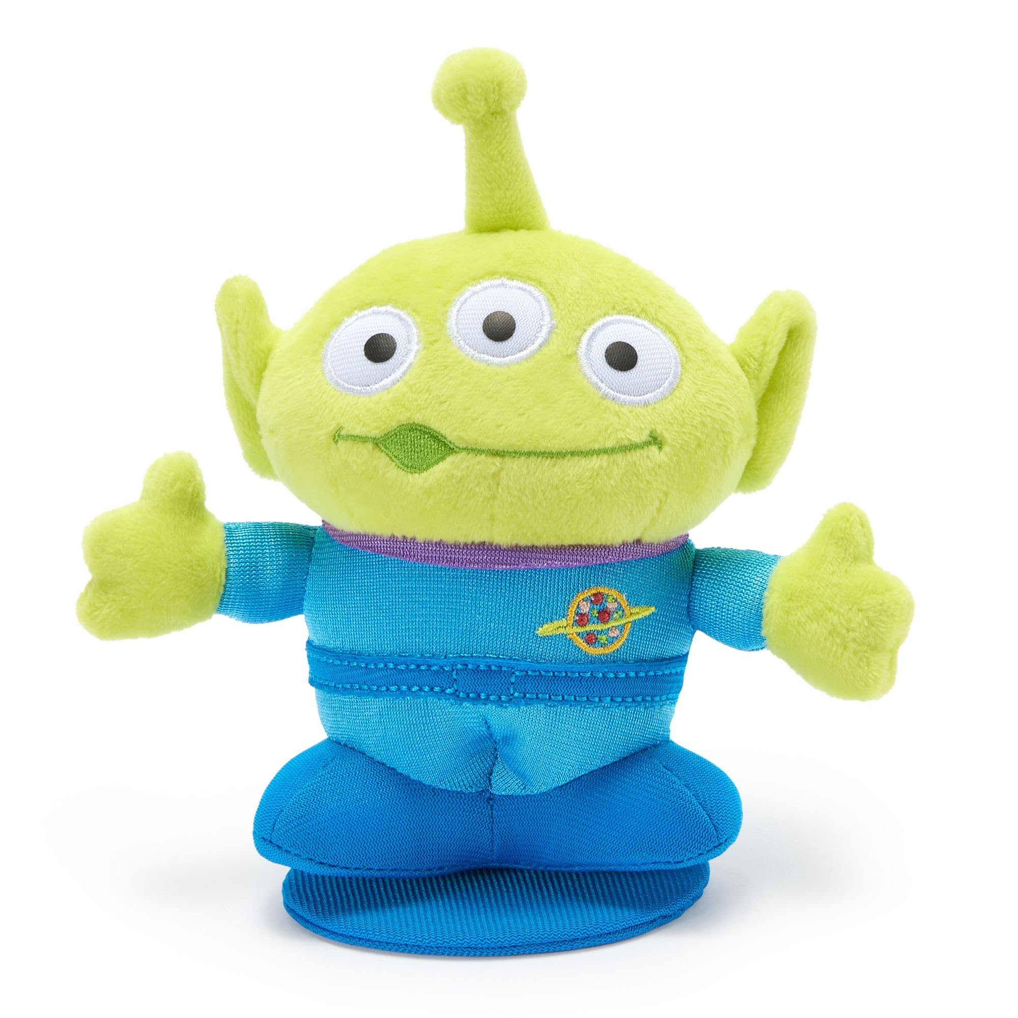 Disney Store Official Toy Story Alien Magnetic Shoulder Plush - Pizza Planet Stuffed Toy Includes a Magnetic Pad & Soft, Fuzzy Fabrics - Funny Toy Story Plush Toys - Mini 5''