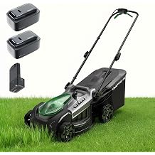 18" Electric Lawn Mower, 40V Self-Propelled Cordless Lawn Mower with 2x5.0Ah Batteries & Charger, Brushless Motor, 2-in-1 Mulching & Bagging, 6-Position Height Adjustment, for Small to Medium Yards