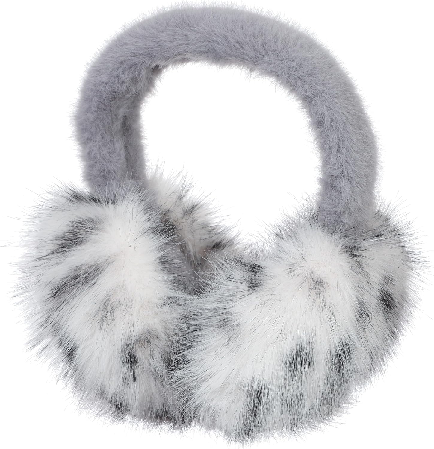 LA CARRIE Unisex Winter Foldable Earmuffs Plush Faux Fur Ear Muffs Outdoor Cold Weather Ear Warmers for Women and Men