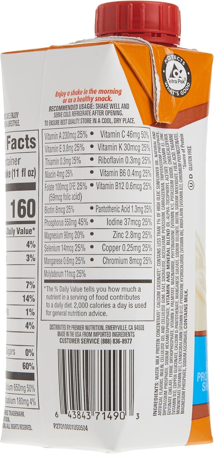 Premier Protein Premier Caramel High Protein Shake, 11 Fl Oz (Pack of 15)