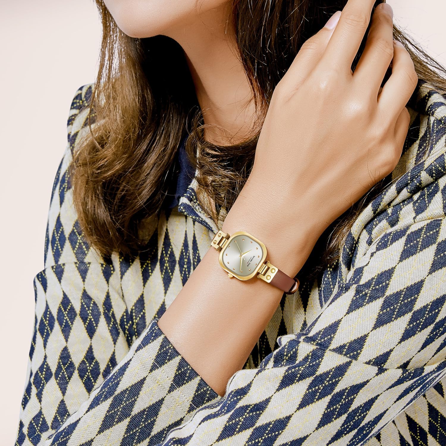 VICTORIA HYDE Dainty Women's Watch, Rectangle Watches for Women, Elegant Women's Wrist Watch, Ladies Watch with Stainless Steel Bracelet or Leather Band - Image 5