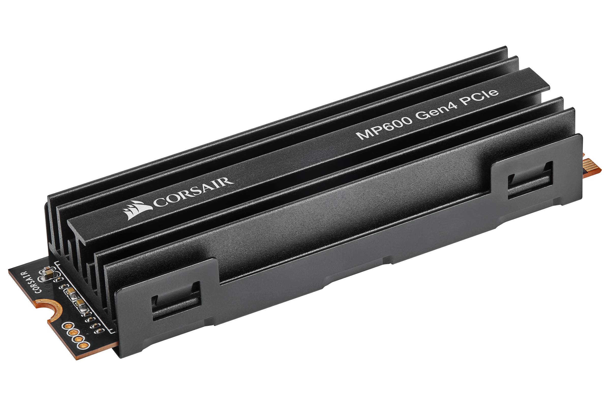 Corsair MP600 500GB M.2 NVMe PCIe x4 Gen4 SSD (Lesegeschwindigkeitenvon bis zu 4.950 MB/s sowie sequenziellen Schreibgeschwindigkeiten bis 2.500 MB/s) Schwarz