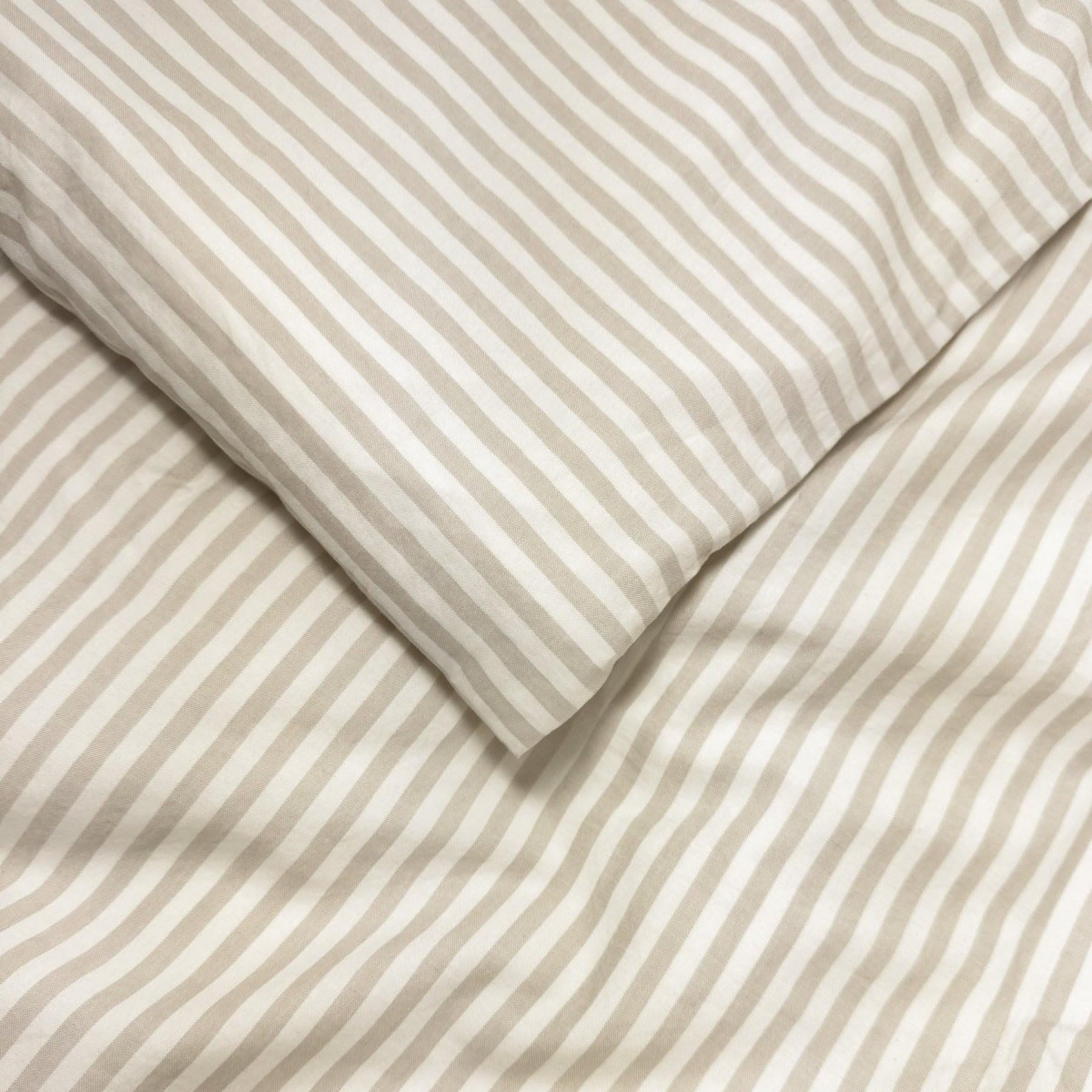 Housse de Couette Percale de Coton Bio bébé rayé