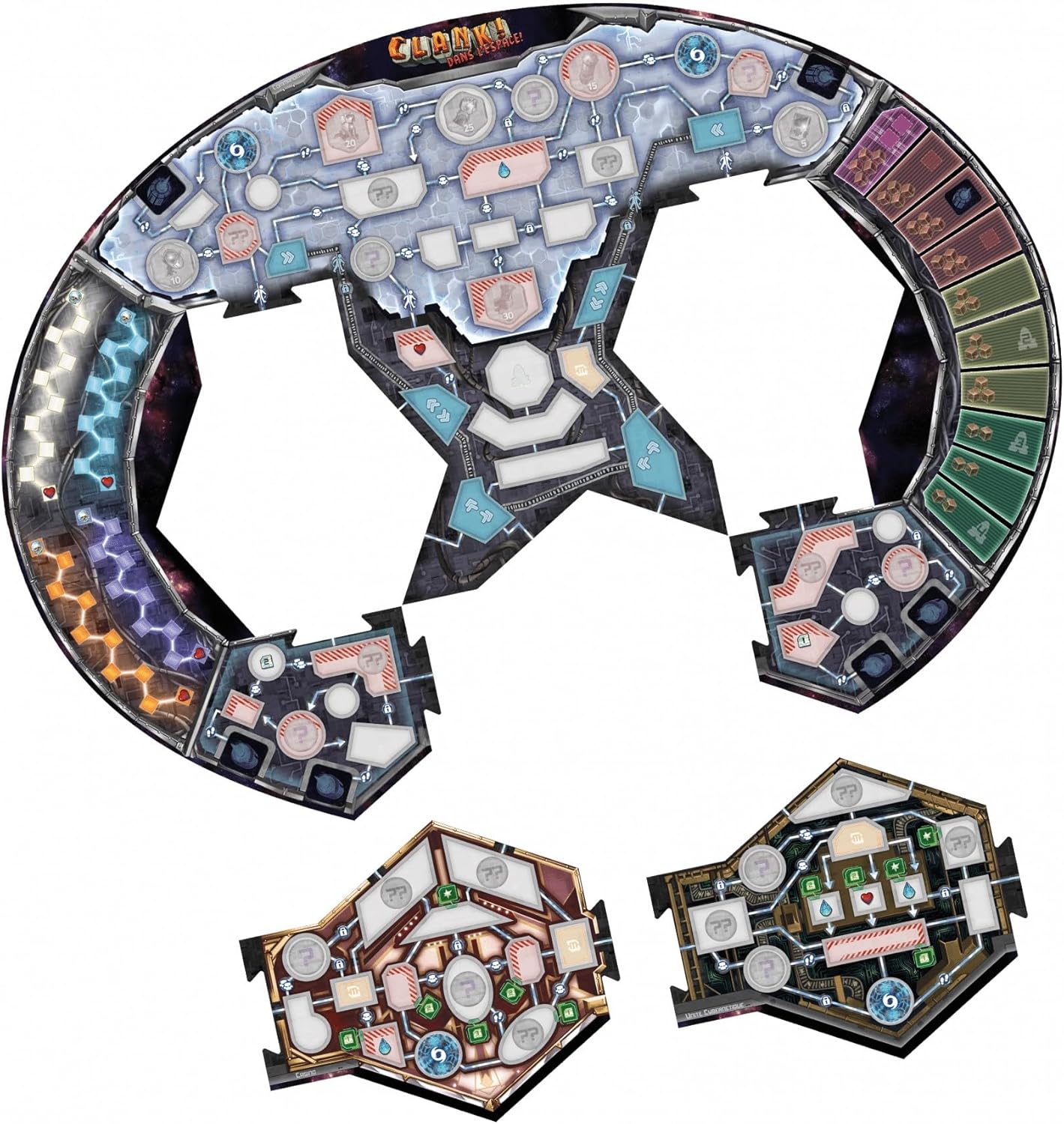 Renegade Game Studios - Clank ! Dans l’Espace ! Extension Cyber Station 11 - Jeu de Deck Building, Exploration et Prise de Risque - 2 à 4 joueurs - 12+