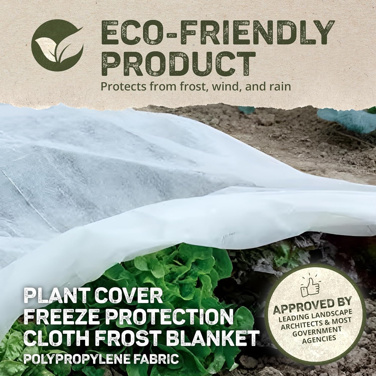 DeWitt Supreme Crop Protection Fabric, 1.5 oz, White, 6' x 50' - Frost & Freeze Blanket for Flowering Annuals, Vegetables & Bedding Plants, Extends Growing Season