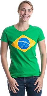 Nations of The World - National Pride Flag Symbol Arms Tee V-Neck T-Shirt Top for Women