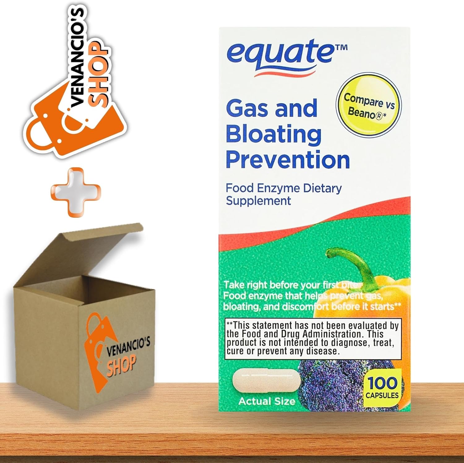 Equate Gas and Bloating Relief Prevention, Food Enzyme