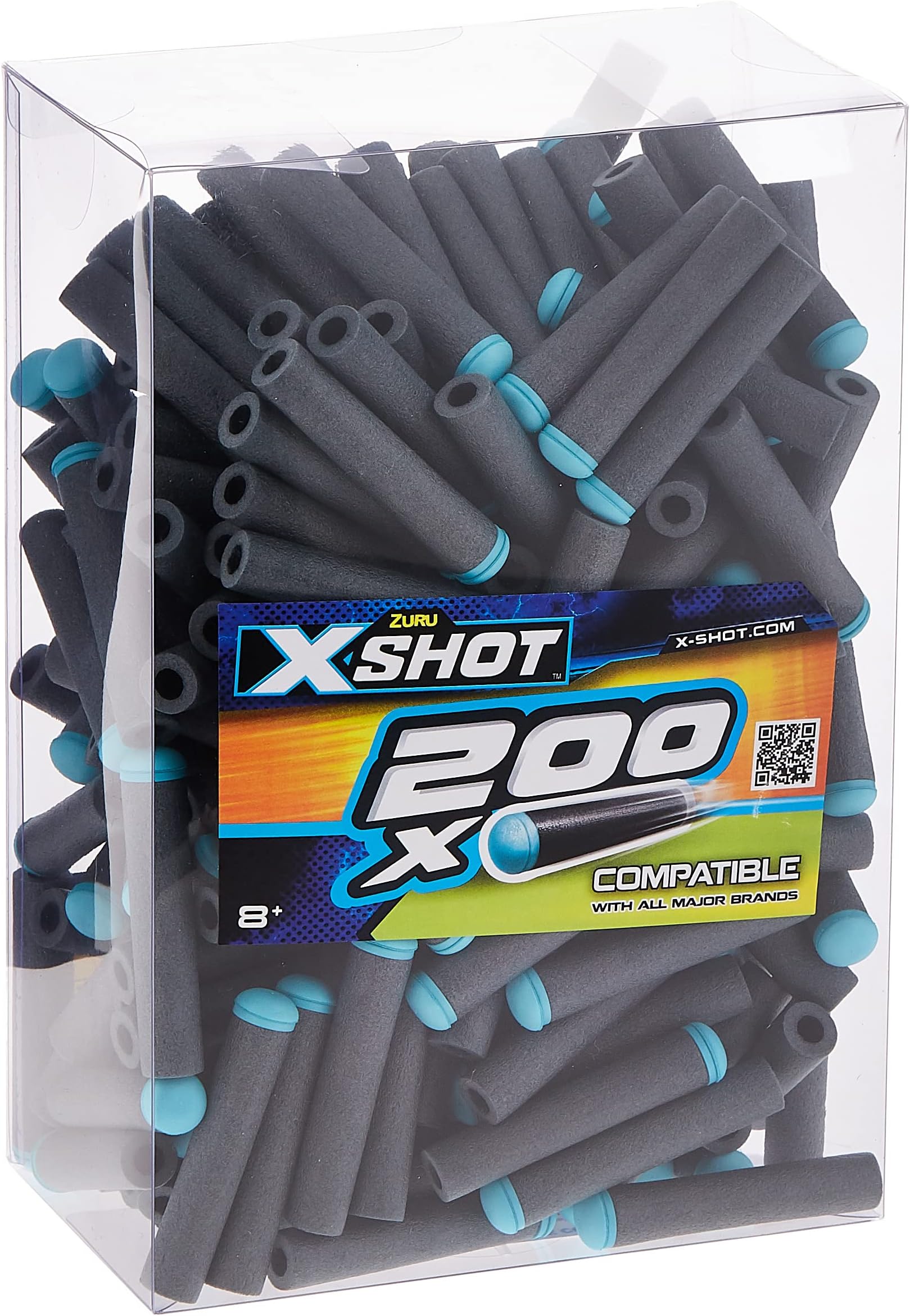 Refill Darts 200pcs, Foam and Plastic Rapid Target Shooting Compatible Darts for Blasters, Model XS 36507, Durable and Aerodynamic for Outdoor Fun- (36500)