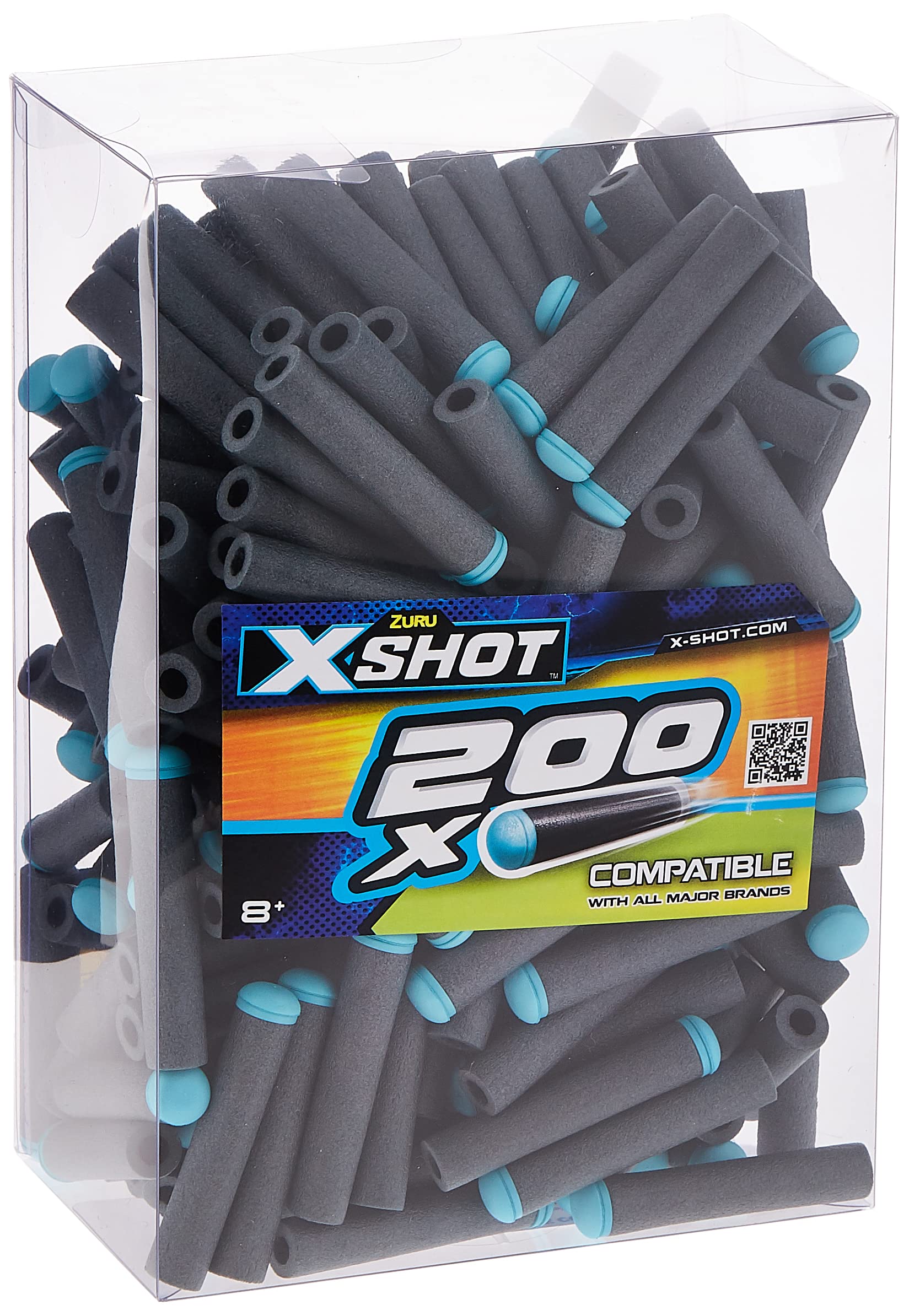 Refill Darts 200pcs, Foam and Plastic Rapid Target Shooting Compatible Darts for Blasters, Model XS 36507, Durable and Aerodynamic for Outdoor Fun- (36500)