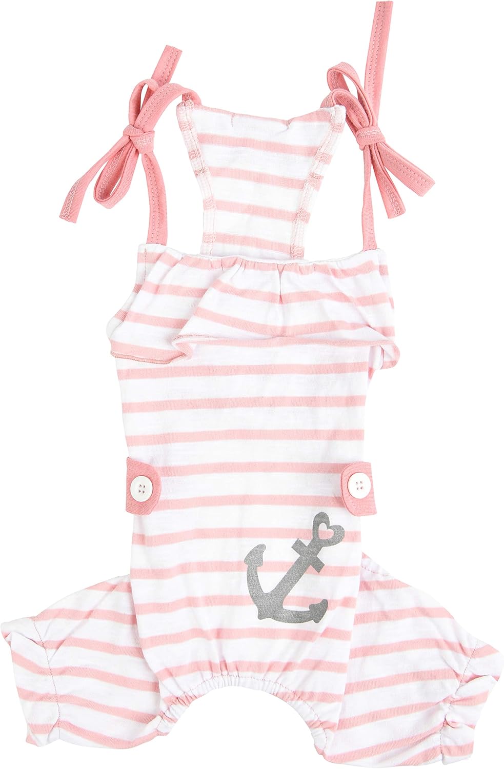 Pinkaholic NAUB-OP7620-PK-L Saylor Jumpsuit with Dog, L, Pink
